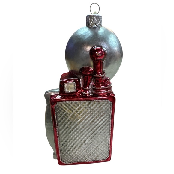 Hand Blown Glass Ornament Poland ~ Red Camera/Polaroid Vintage - Picture 4 of 6